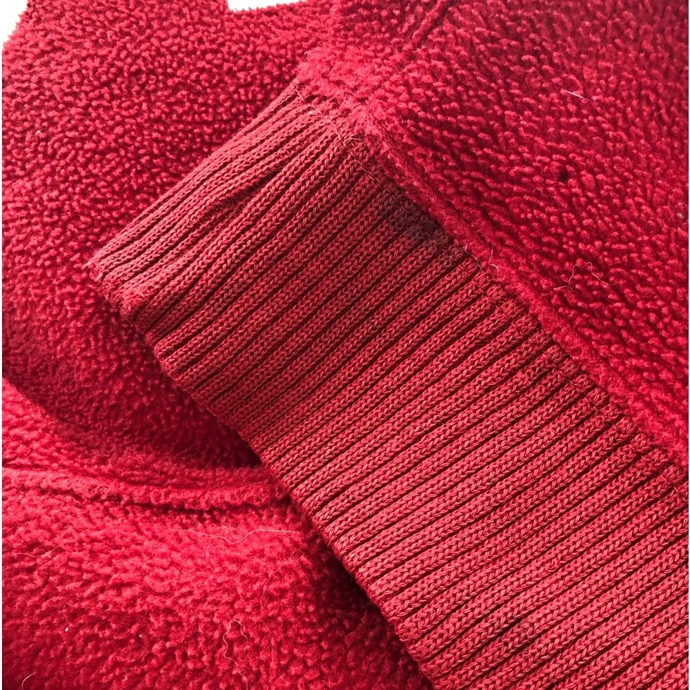Vintage Ralph Lauren Polo Sport Hoodie - red fleece - made in USA - L - Picture 6 of 7